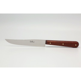 Couteau office pleine soie palissandre 12 cm yatagan inox ou carbone