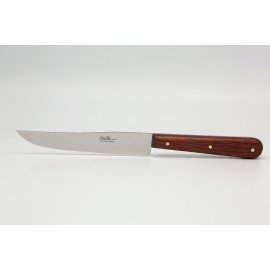 Couteau office pleine soie palissandre 12 cm yatagan inox ou carbone