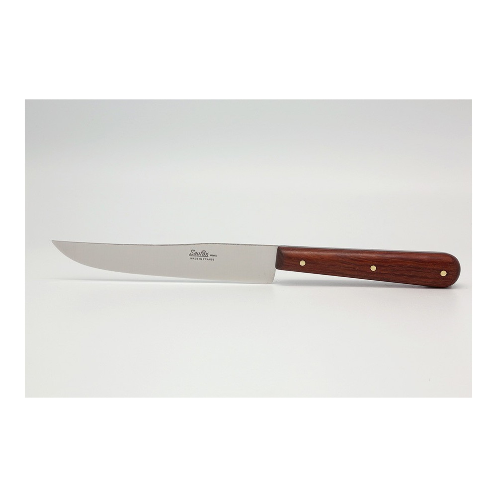 Couteau office pleine soie palissandre 12 cm yatagan inox ou carbone