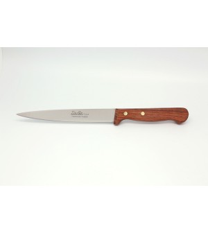 Couteau découper manche palissandre lame 15 cm lisse ou micro