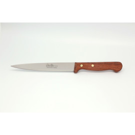 Couteau découper manche palissandre lame 15 cm lisse ou micro