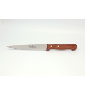 Couteau découper manche palissandre lame 15 cm lisse ou micro