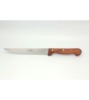 Couteau découper manche palissandre lame 17 cm lisse ou micro