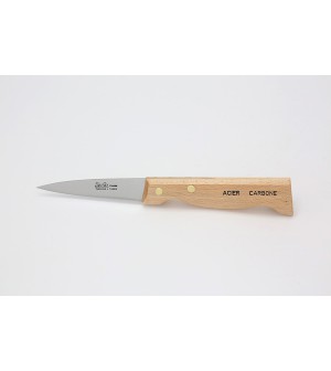 Couteau saigne manche hêtre lame carbone 8.5 cm