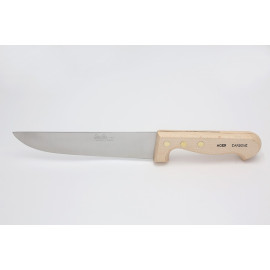 Couteau boucher manche hêtre lame carbone 11 à 35 cm