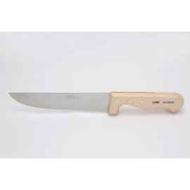 Couteau boucher manche hêtre lame carbone 11 à 35 cm