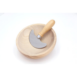 Hachoir "Hachinette" petit modèle avec bol bois