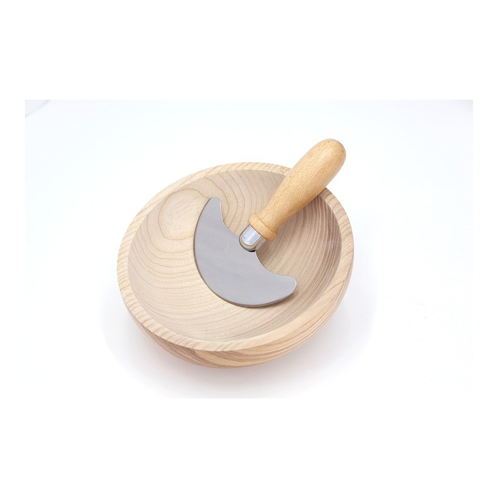 Hachoir "Hachinette" petit modèle avec bol bois