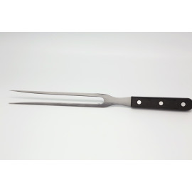 Fourchette chef plein manche abs 3 rivets 2 dents 33 cm