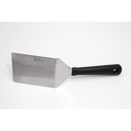 Spatule rigide carrée cambrée manche surmoulé polypro 15 cm