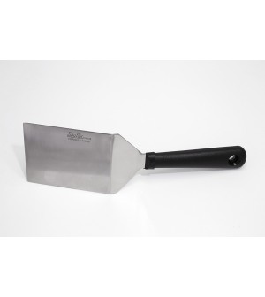 Spatule rigide carrée cambrée manche surmoulé polypro 15 cm