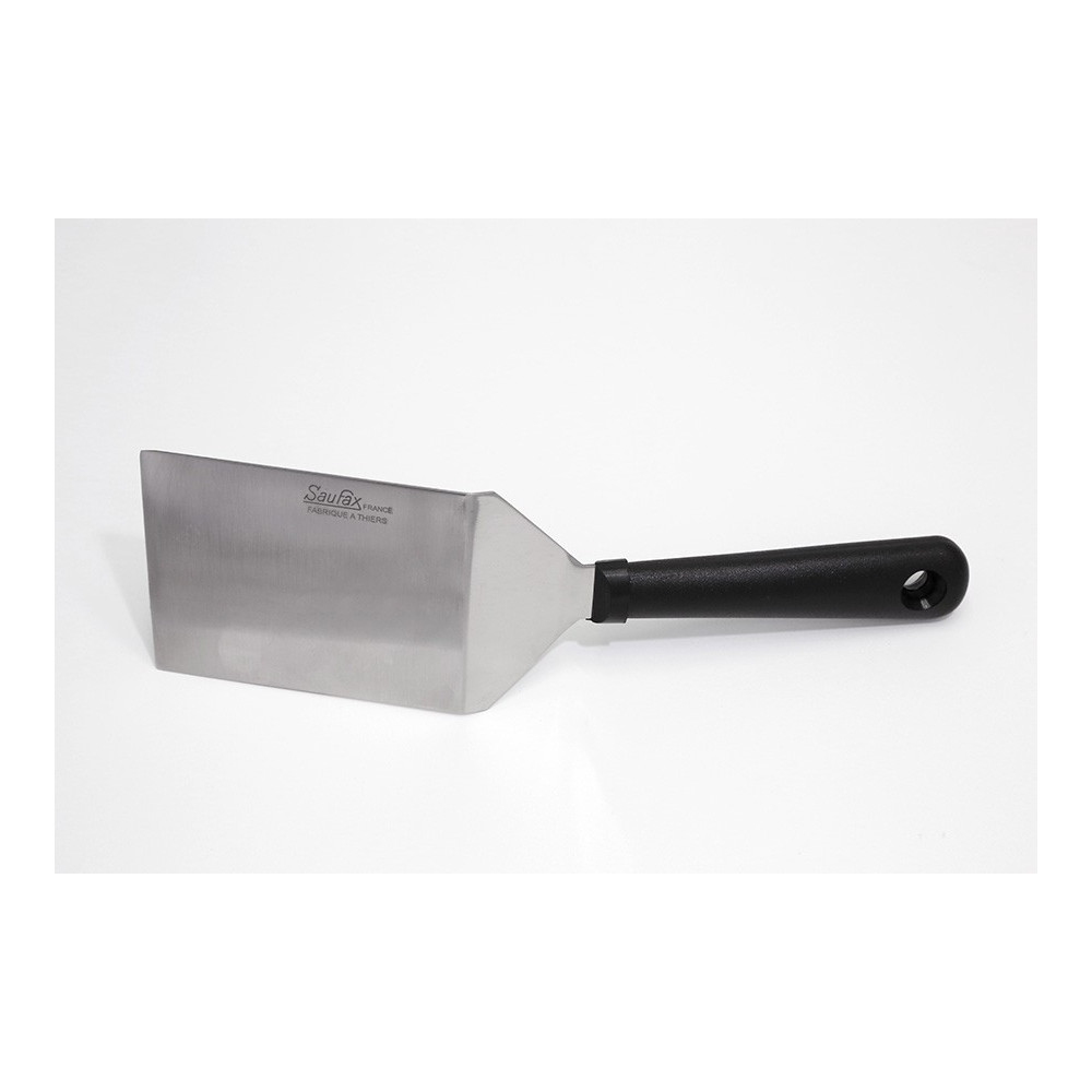 Spatule rigide carrée cambrée manche surmoulé polypro 15 cm